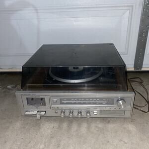 Vintage Sears AM/FM Stereo System Turntable Cassette 8 Track 304.91916 150 Parts